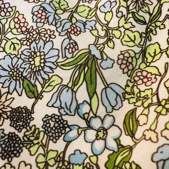 HYACINTH HOUSE Floral Square Neck Women's Cotton Top Size Large - Picture 12 of 13